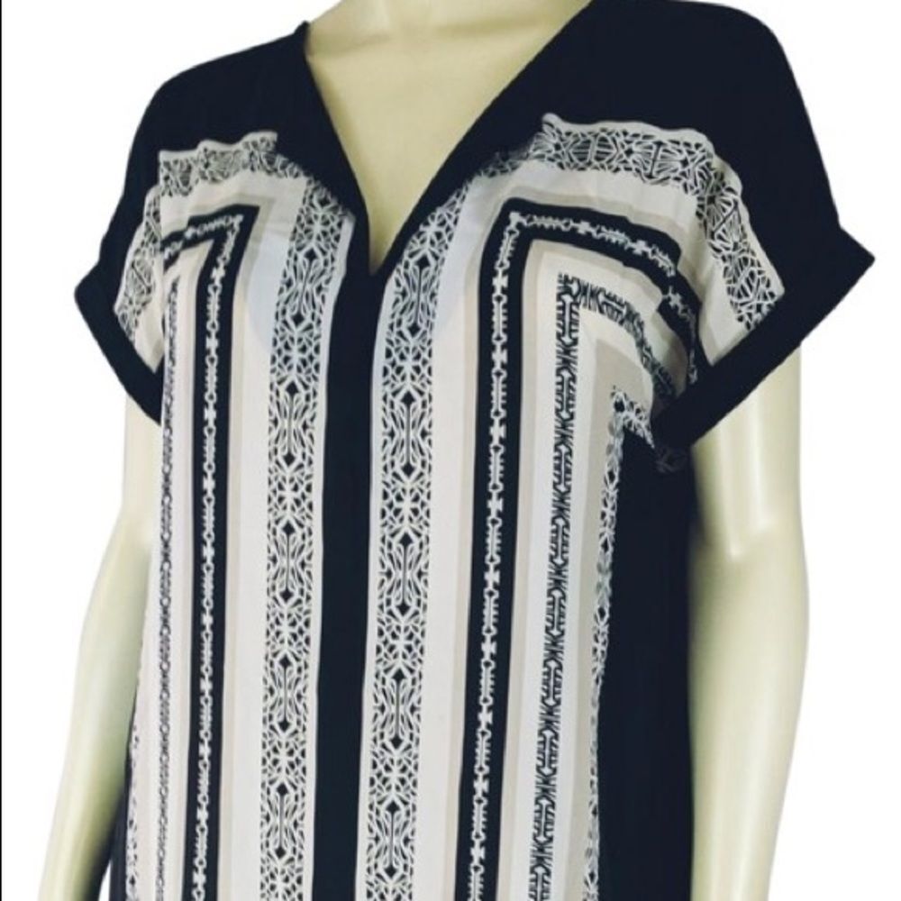 CYNTHIA ROWLEY SILK TUNIC BOHO DECO COMFY DRESS